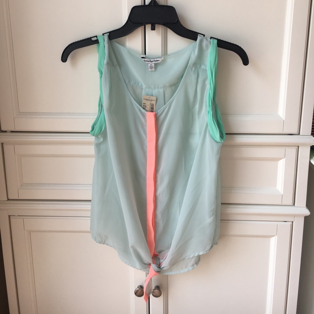 Sheer tank top